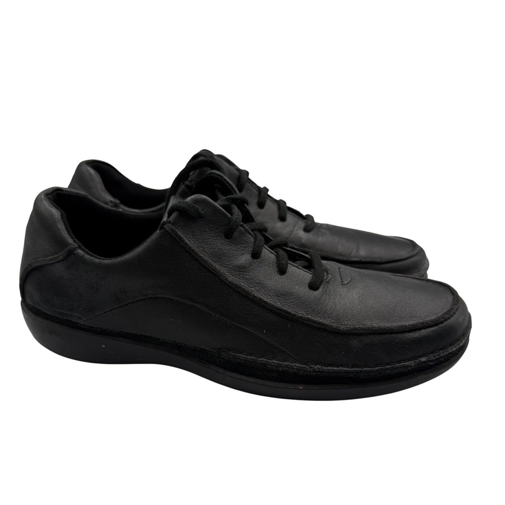 Rockport Kinetic Air Circulator Leather Black Oxfords Work Shoes Womens Size 6W